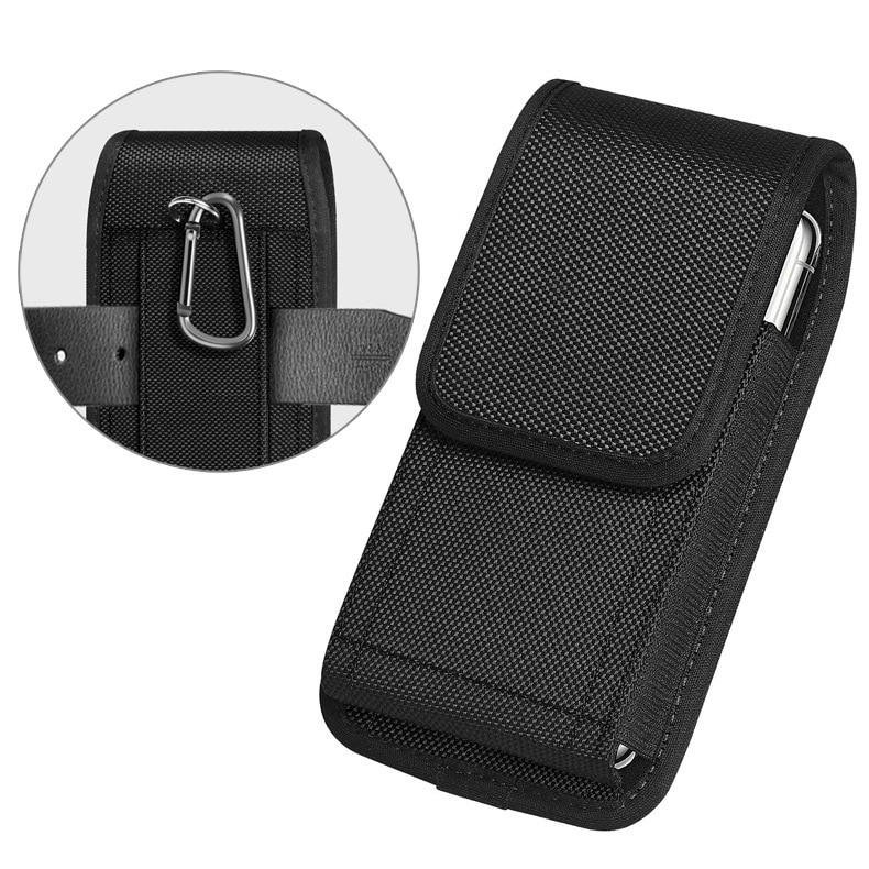 Riñonera Universal para teléfono móvil, Funda de cuero PU con Clip para cinturón, para iPhone 11, XR, X, XS, 6, 7, 8 Plus, Xiaomi y Huawei