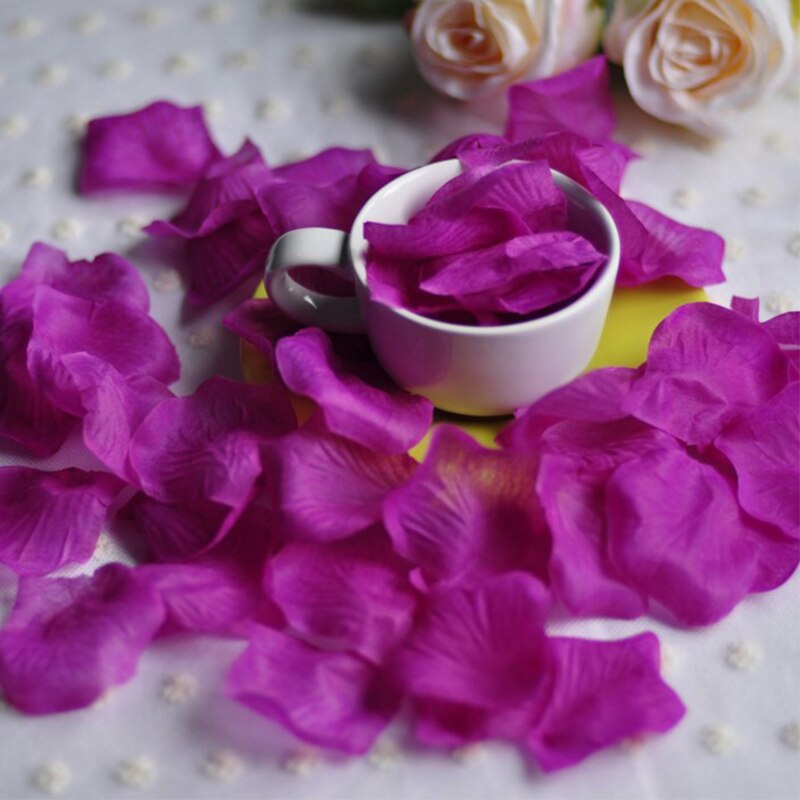 1000 Pcs Roze Zijde Rozenblaadjes Voor Bruiloft Bloem Meisje Scatter