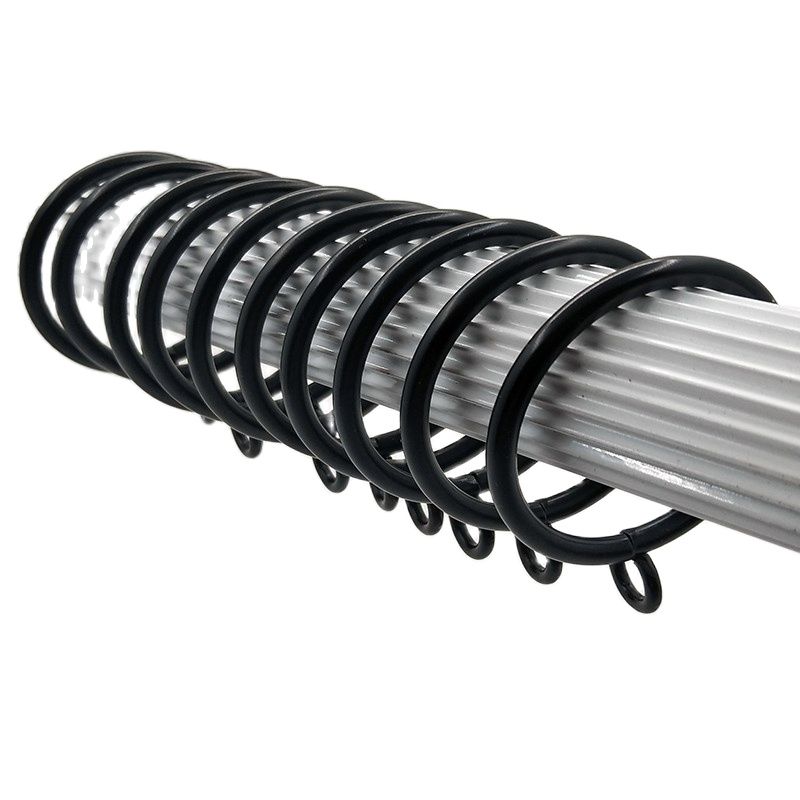 Binnendiameter 38/45Mm Metalen Ringen Opknoping Met Haak Proces Gordijn Zilveren Ringen Romeinse Staaf Haken Gordijn Accessoires CP055TF