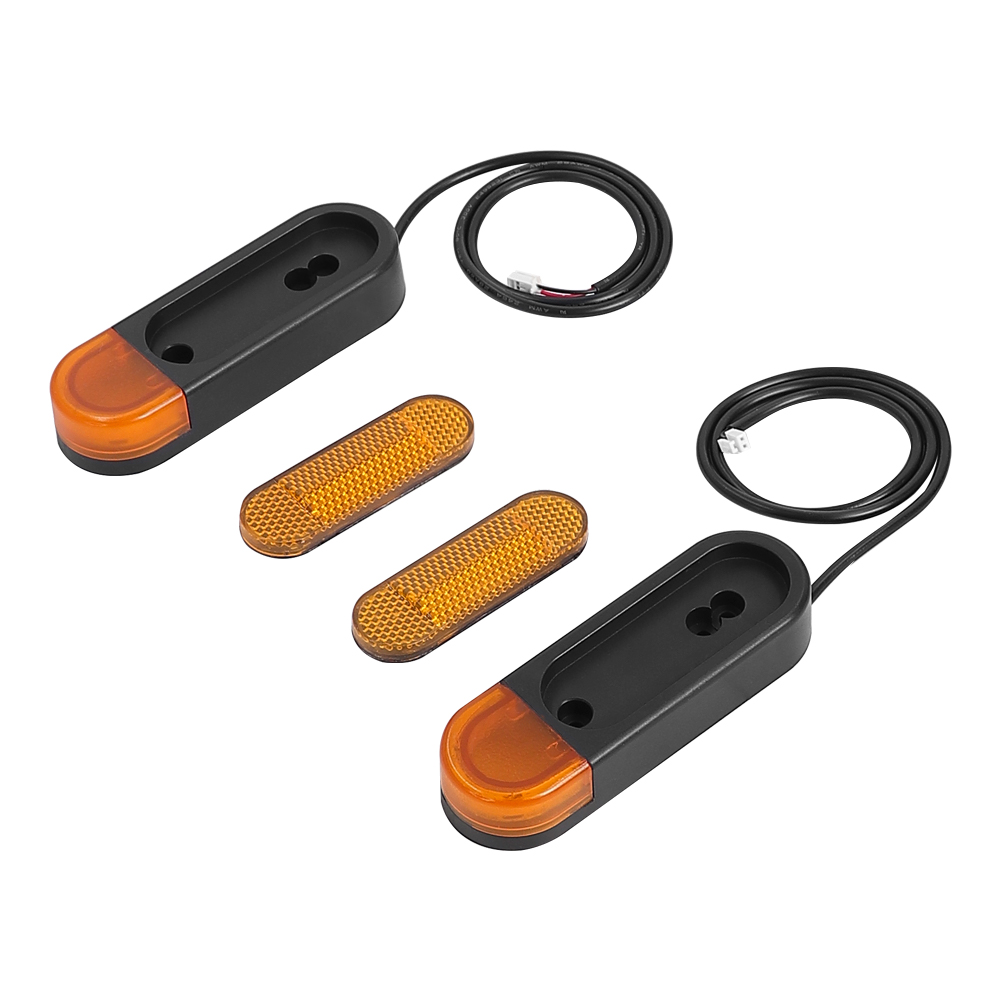 Richtingaanwijzer Elektrische Scooter LED Links/Rechts Knipperlichten Vervangen voor Elektrische Scooter Vervangende Onderdelen Accessoires: WHITE