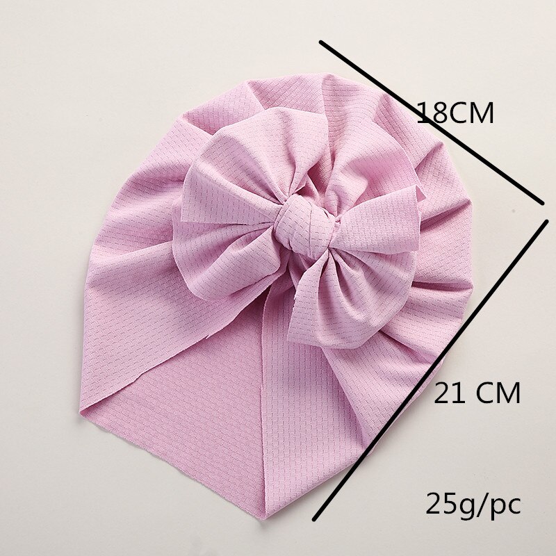 Turbante con lazo para bebé recién nacido, sombrero elástico suave para niña, banda para el pelo, accesorios para el cabello para niño pequeño