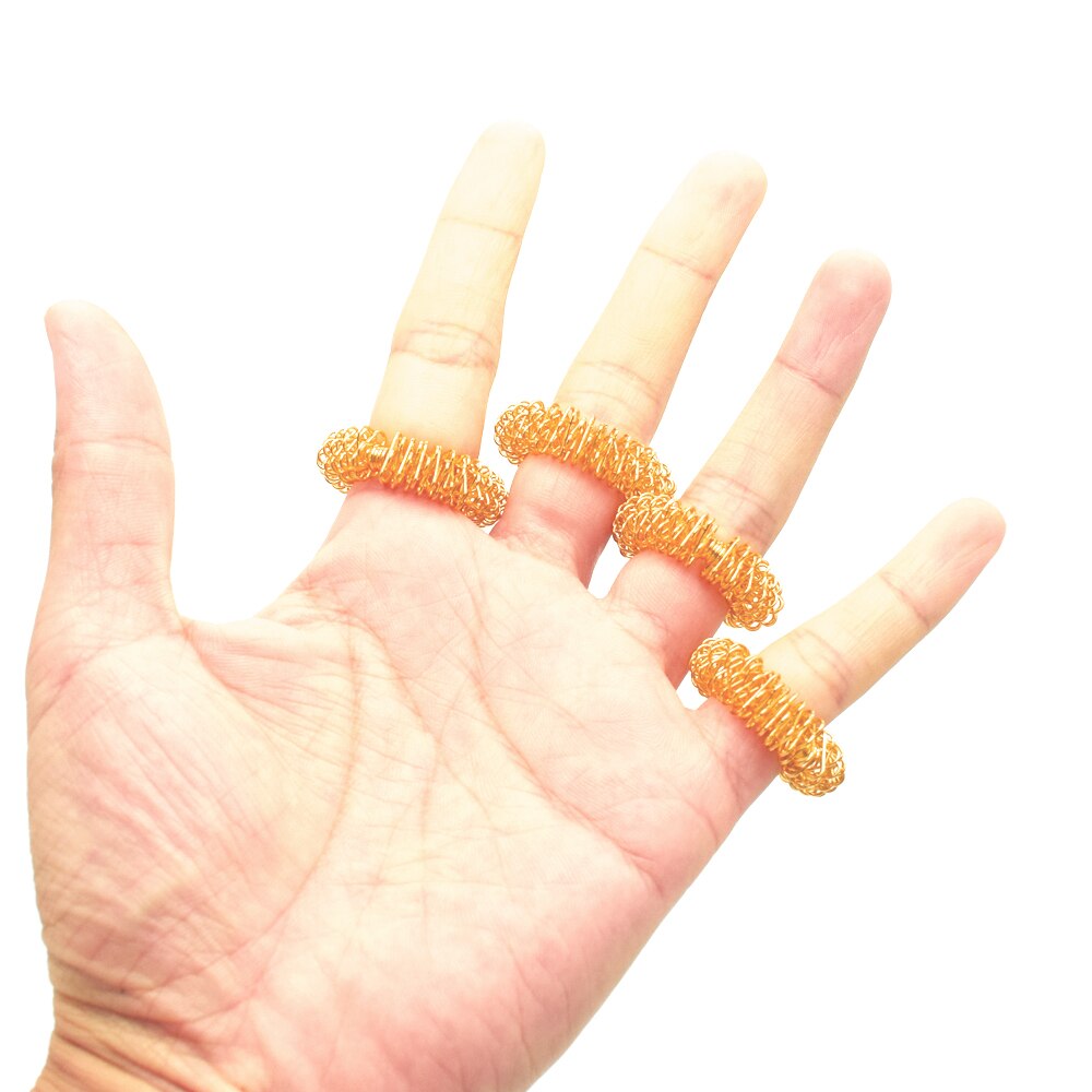 20 Pcs Therapie Vinger Massage Ring Acupunctuur Ring Gezondheid Body Massager Relax Hand Massage Vinger Afvallen Massage Gereedschap