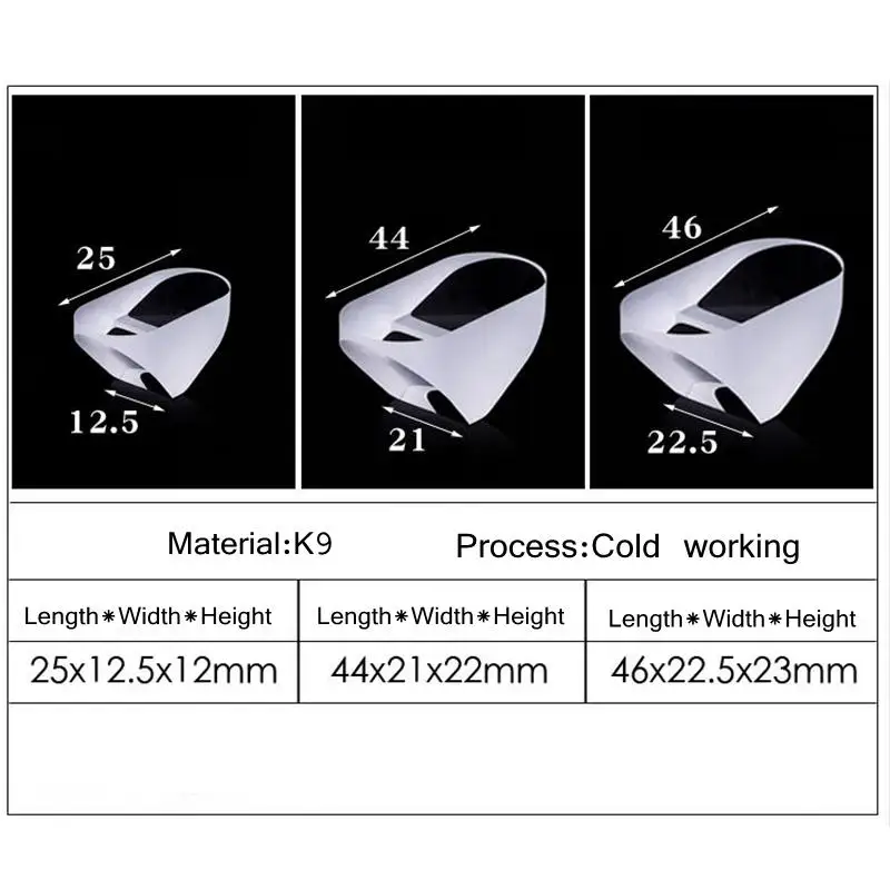 25/44/46mm Optical Glass Prisms Triangular Right Angle K9 Paul Prisms Lens