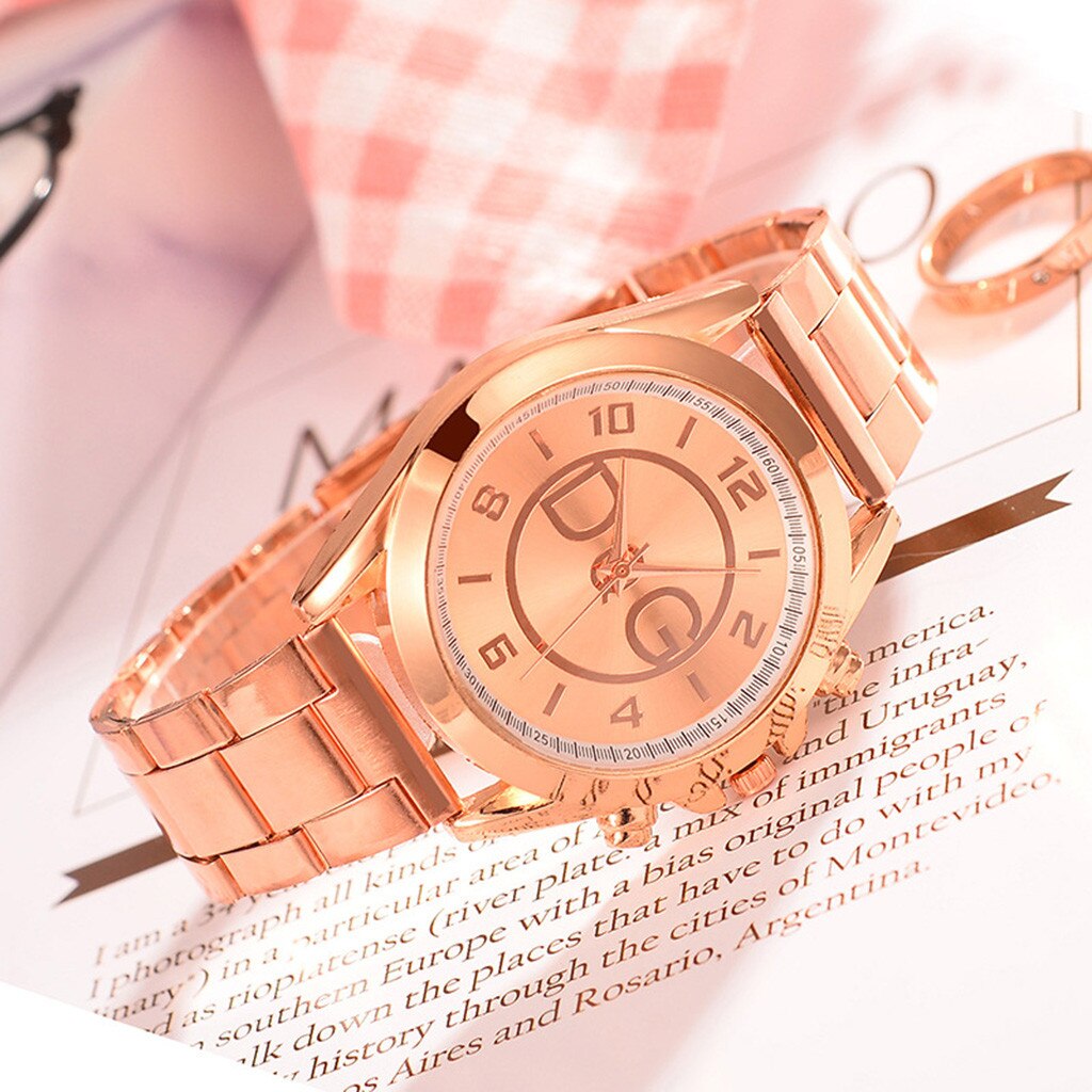 Vrouwen Horloges Simple Bead Dial Dames Armband Horloge Casual Rvs Quartz Horloge Klok Relogio Feminino