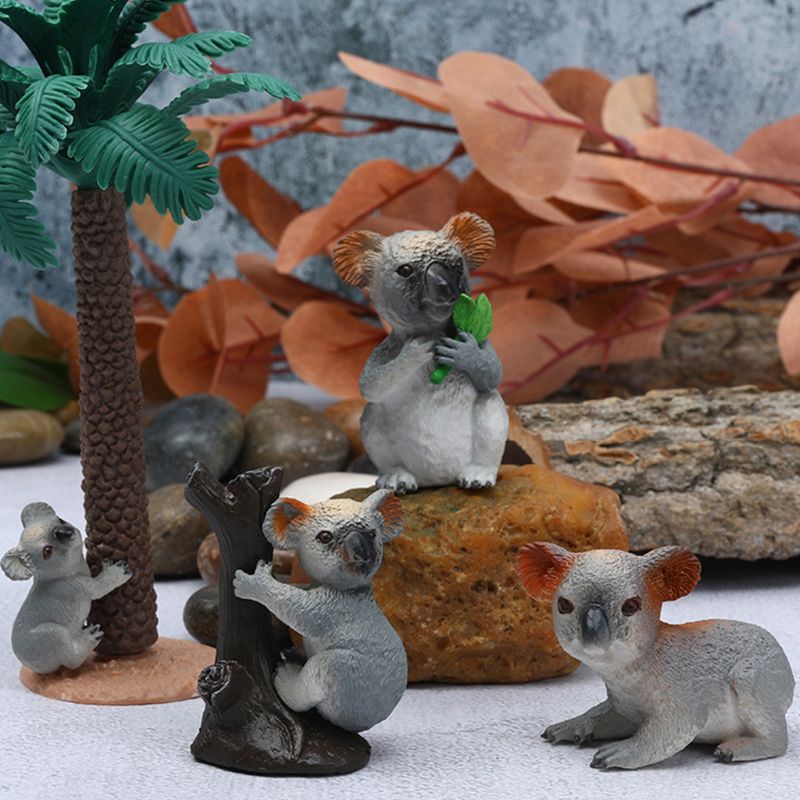 Simulation Parent-child Family Animal Model Toys Set Realistic Dog Duck Children Educational Prop Scene Decoration