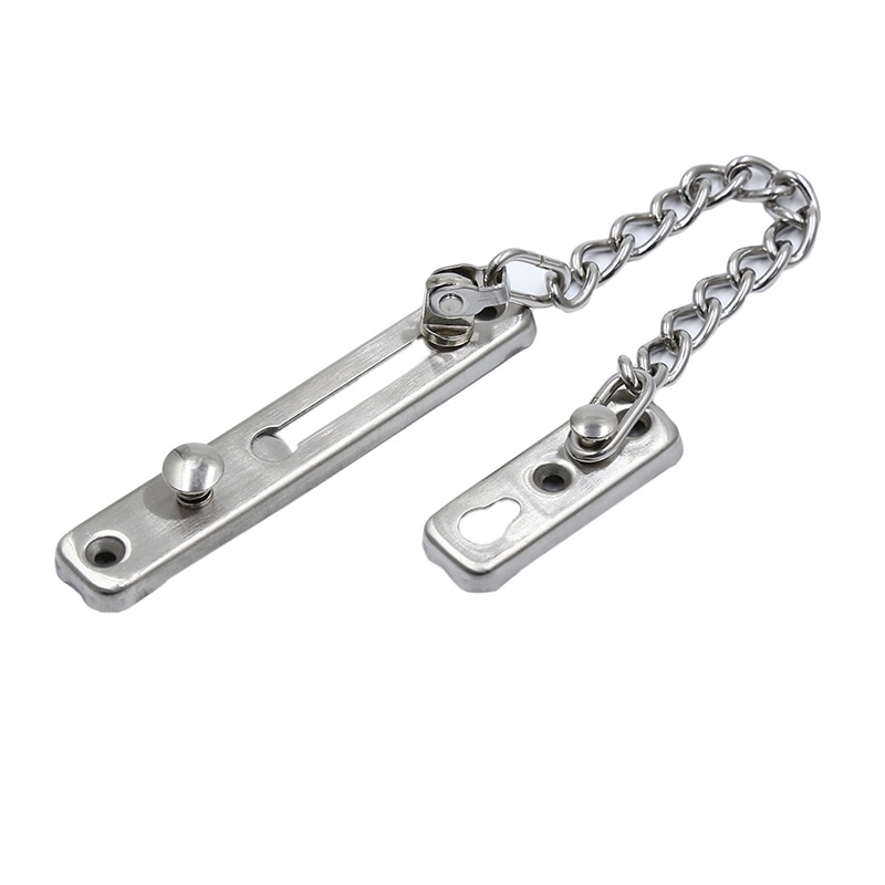 Stainless Steel Security Door Bolt Buckle Chain Bold Door Latch Chain Lock Anti-theft Door Chain Door Latch Door Lock Hardware: Style 1