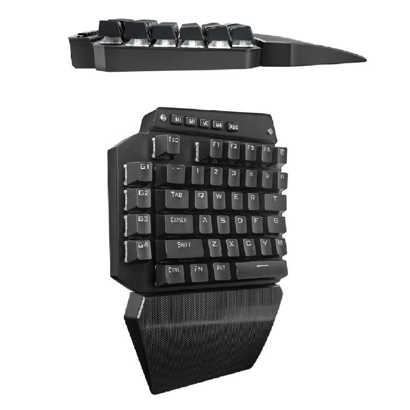 K700 One-hand Mechanical Gaming Keyboard RGB LED Backlight Outemu Switch Macro Defines 44 Keys Keyboard