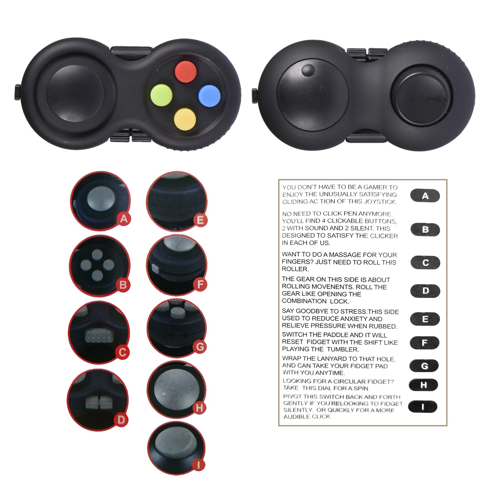 Stressabbau Spielzeug Dekompression Gamepad Angst Spiel Der Kinder Und Erwachsene Mini Video Spiel Controller Modell Spielzeug