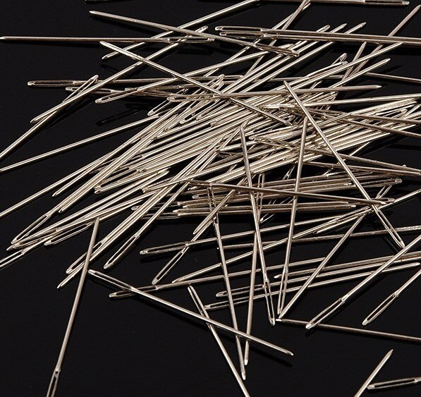 Oneroom-agulhas brancas para costura artesanal, cm, agulhas para fechar e ponto cruz, ferramenta para bordar