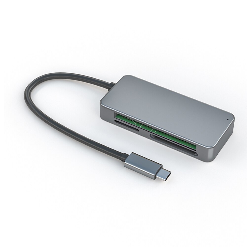 Multi Smart Cardreader SD Card Reader USB 3.0 Multi-Card Reader USB Type C to CF TF Secure Digital Card Reader Adapter: Grey