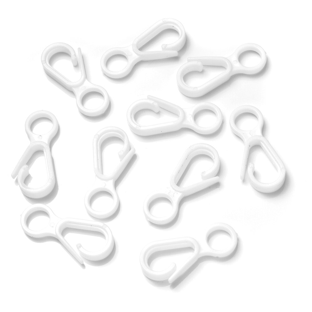Crochet de fermoir à homard en plastique coloré, 30 pièces, 13x33mm, connecteur d&#39;extrémité acrylique pour bricolage, couture, sac de bagages, porte-clés, jouets, crochets de poupée: 1