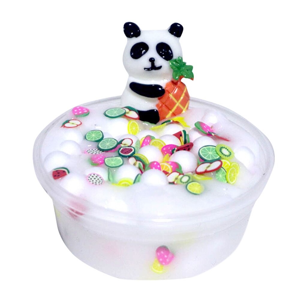 Panda Perlen Schleim Tonne Schlamm Spielzeug freundlicher Erwachsene betonen Linderung Plasticin Spielzeug Stimulieren Neugier der freundlicher детские игрушки: C