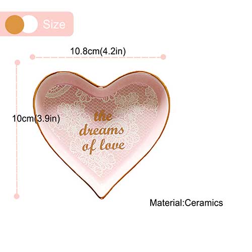Koville Natural Granite Jewelry Dish – 4 Inch Round Trinket Tray For Rings, Soap, Decor (Green)