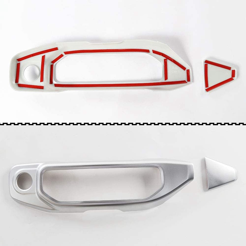 Panel de Control de aire acondicionado plateado para coche, decoración de embellecedor, pegatinas embellecedor, cubierta de ABS para Jeep Wrangler JL