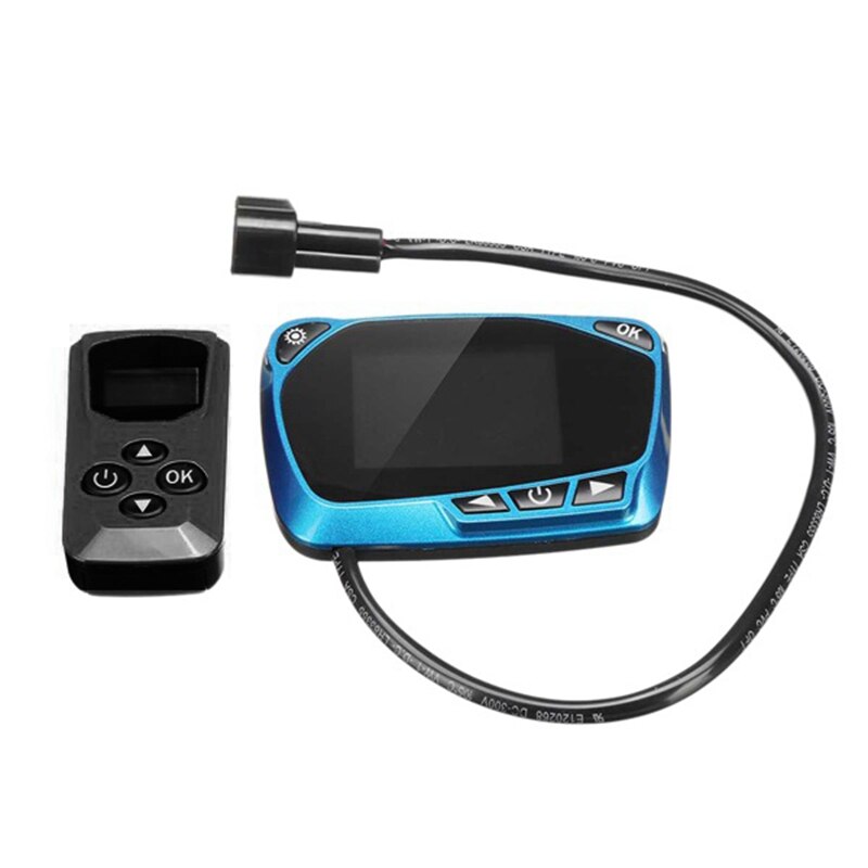 LCD Thermostat Display Switch Parking Heater Switch with Remote Controller 12/24V for Car Fuel Oil Air Heater Auto Part