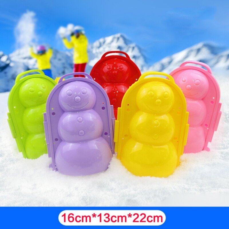 SchöNe Ebene Ente FußBall Schneeball Clip Hersteller freundlicher draussen Winter Schnee Sand bilden Werkzeug Kreative Lustige Sport Für freundlicher: G Farbe zufällig