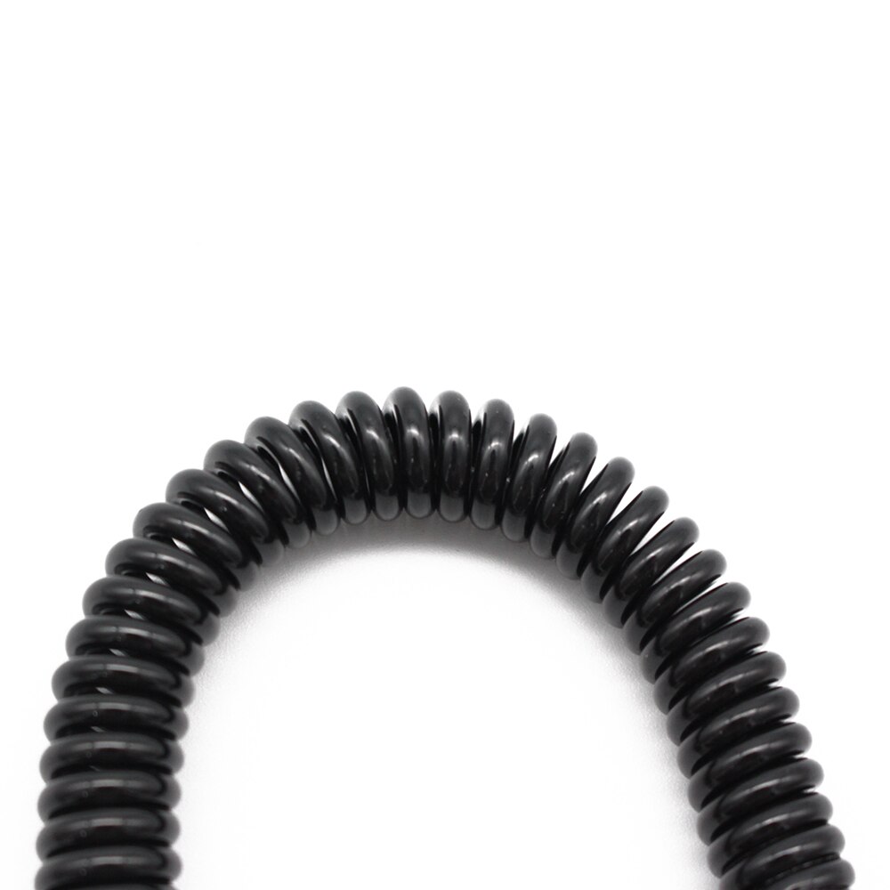 Opohere plastik sort udtrækkelig fjederspole spiral stretch kæde nøglering nøglering til mænd kvinder nøgleholder nøglering
