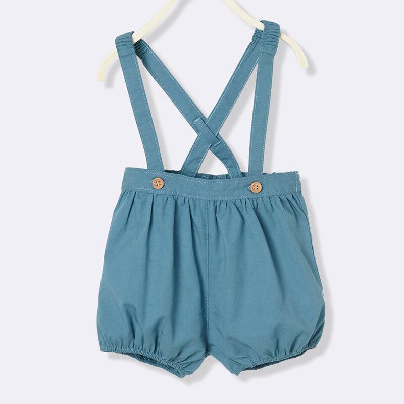 Baby Girls Boys Overalls Short Rompers Cute Summer Green Color Suspender Infant Clothes for 6-24 Months Kids: 6M