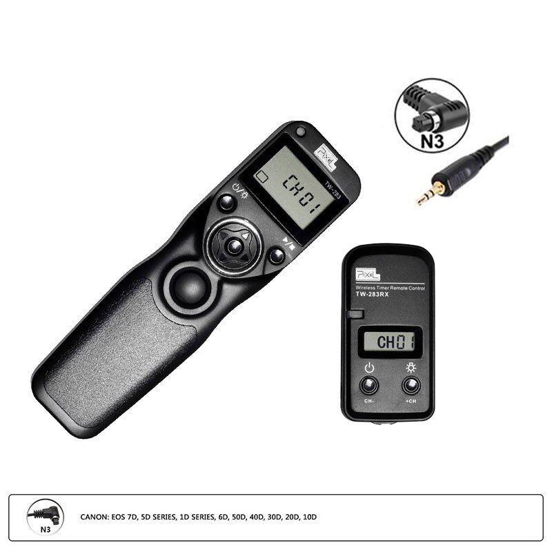 Pixel – minuterie sans fil TW 283, câble pour Canon, Nikon, Sony, appareil photo, déclencheur (DC0, DC2, N3, E3, S1, S2), TW283: N3