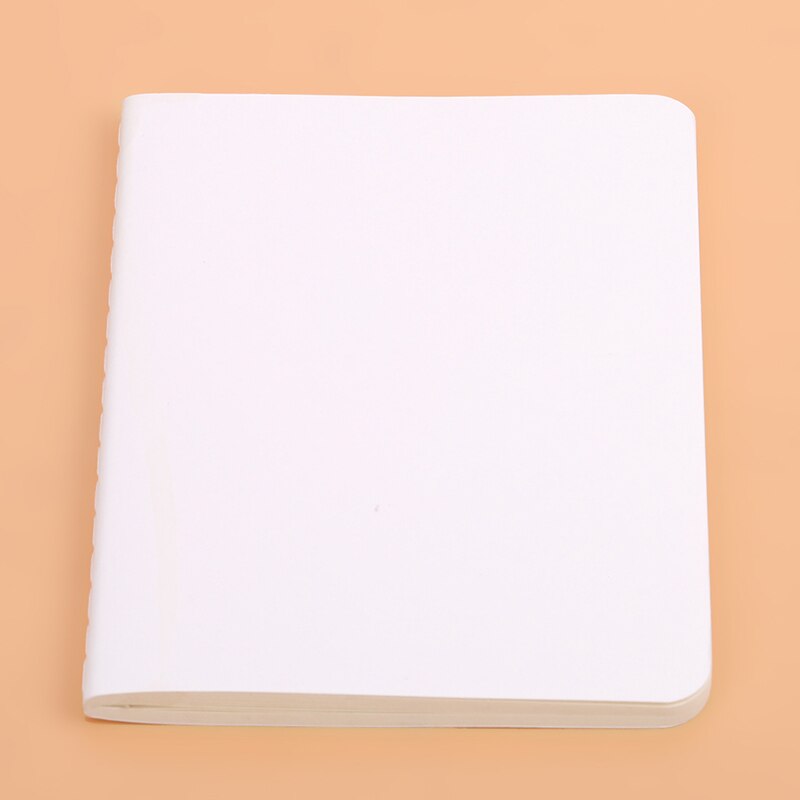 Artist Sketch Book Art White Cartridge-paper Card Cover Pad Notebook Simple Blank Solid Color Graffiti Diary Sketchbook: white