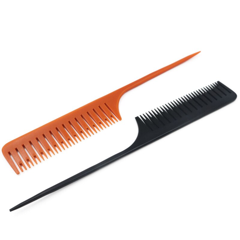 Peigne pour salon de coiffure, peigne pour teinture des cheveux, peigne de coiffure, broche résistante à la chaleur, queue de Rat, antistatique, pour raie séparée