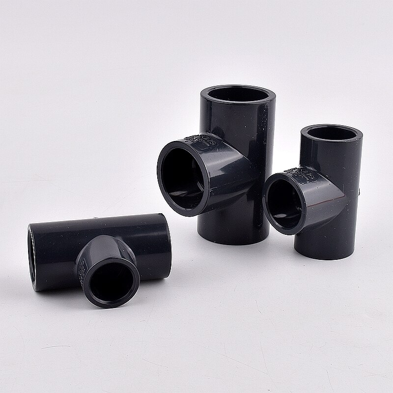 1~3pcs I.D 20~160mm UPVC Tee Pipe Connector Garden Watering Greenhouse 3 Way Water Tube Joint Fittings Irrigation System Adapter