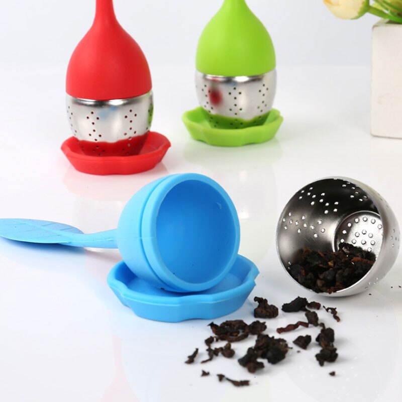 Leaf-Shape Tea Filter Tea Infuser Stainless Steel Tea Ball Tools Tea Strainer Brewing Device Herbal Spice Filter Kitchen Gadgets