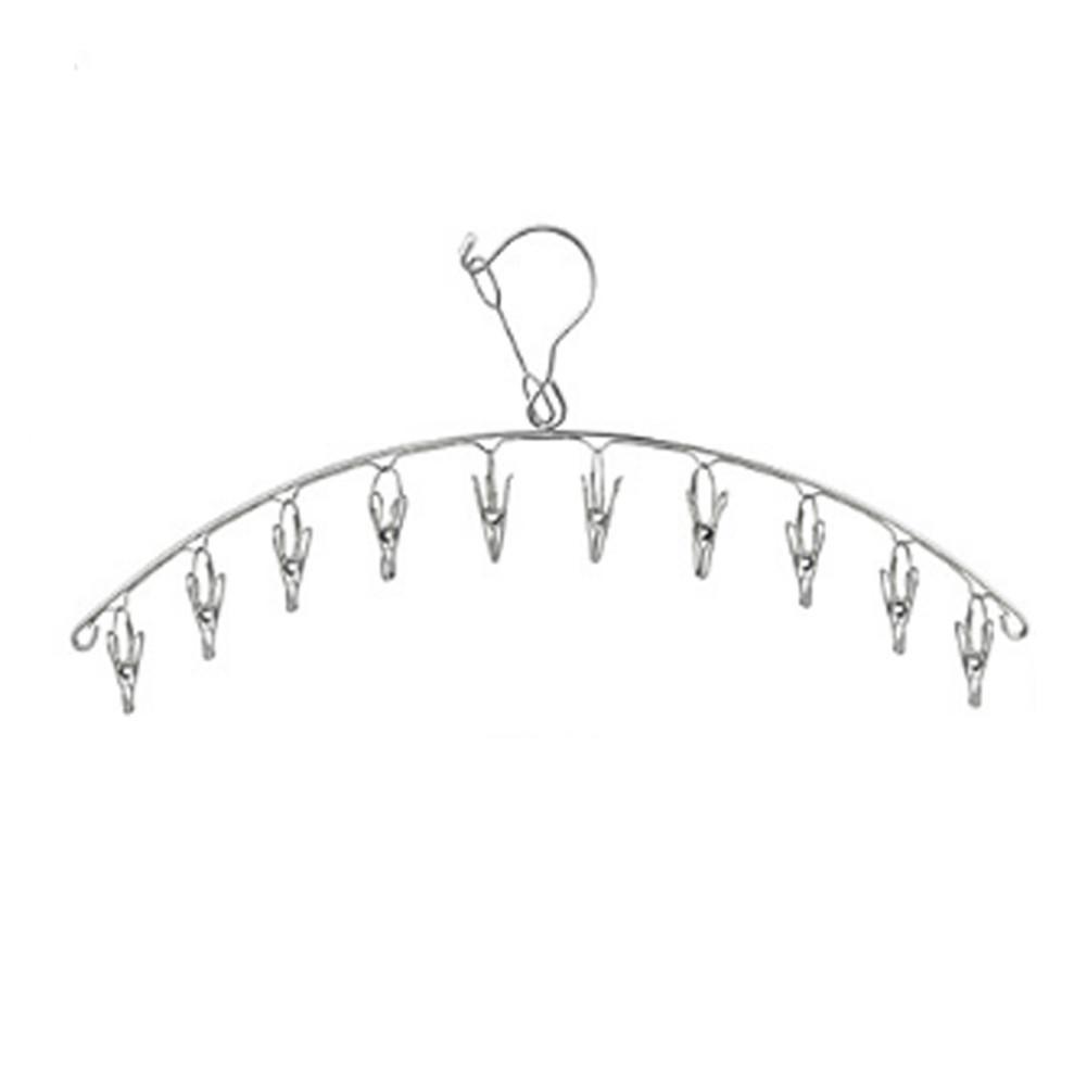 8/10/20 Pegs Stainless Metal Laundry Socks Washing Clothes Hooks Airer Outdoor Home Bath Dryer Rack Hanger: 02