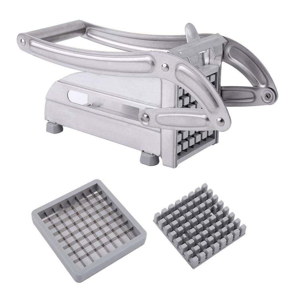 Rvs Chips Making Machine Fry Potato Slicer Chopper Keuken Gadgets Komkommer Slice Cut Chipper Keuken Gereedschap