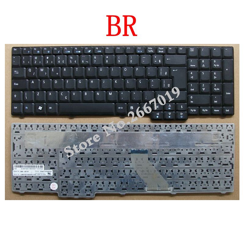 Br laptop toetsenbord voor acer 5235 5735z 5737 5737z 5737g 5737zg 5335 5335z 5355 5535 5600 brazil