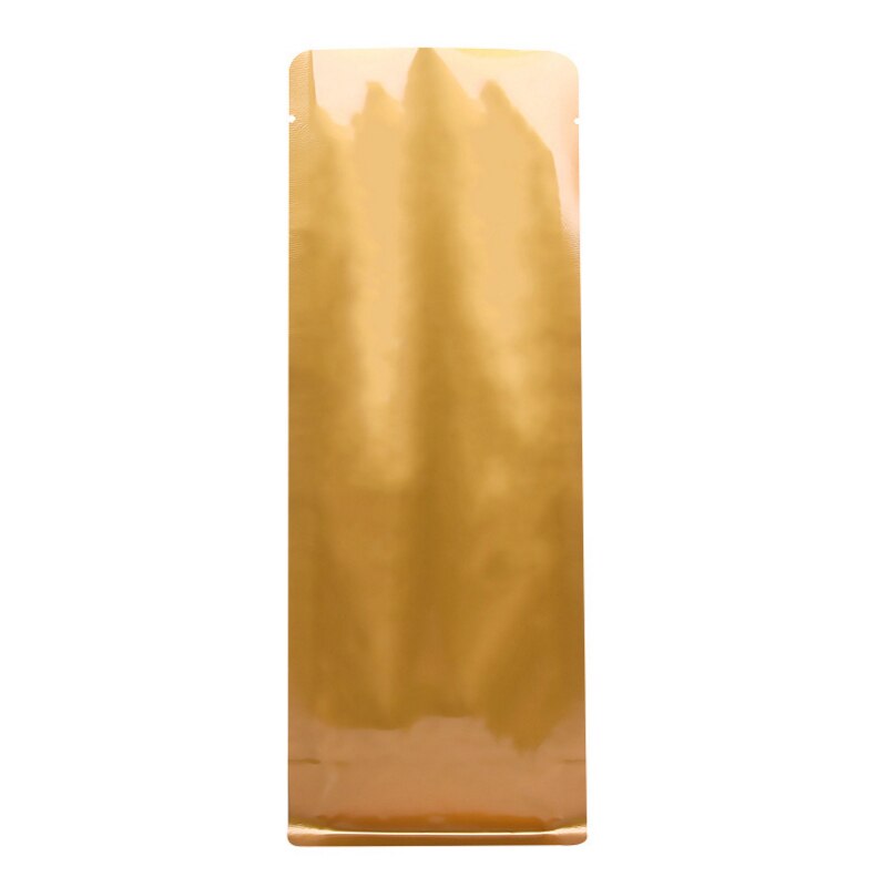 Sachet d'emballage en feuille d'aluminium pour café et thé, sachet octogonal, scellé, lot de 50: Or
