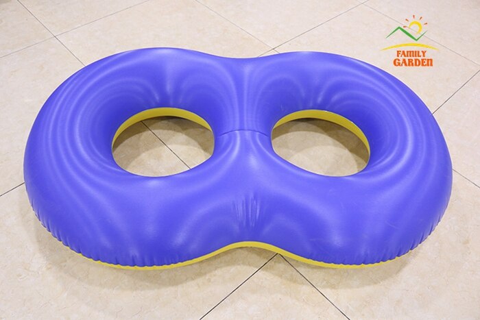 Inflatable Two People Lovers Couples Swimming Ring Circle Double Mommy And Child Swim Rings Pool Float Chair Seat Like Number 8