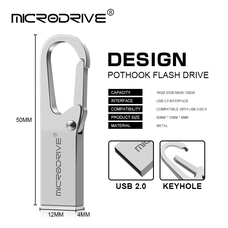 Top Usb Flash Drive 16Gb 32Gb Pen Drive 64Gb 128Gb Memory Stick Waterdicht Real Capaciteit U Disk Cle Usb