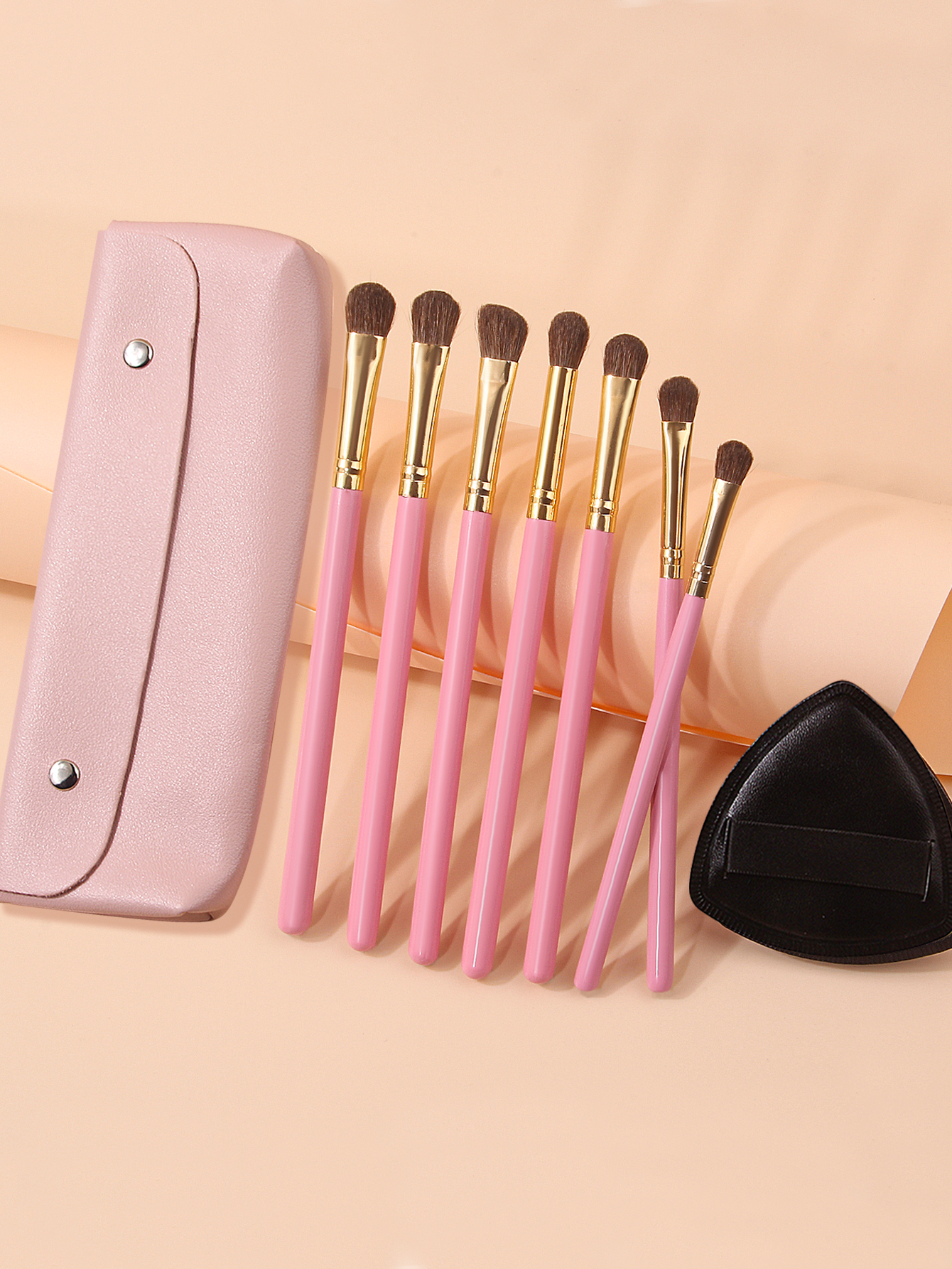 Natural Horse Hair Makeup Brushes Set Makeup Artist Cosmetic Tool Kit: GRAY