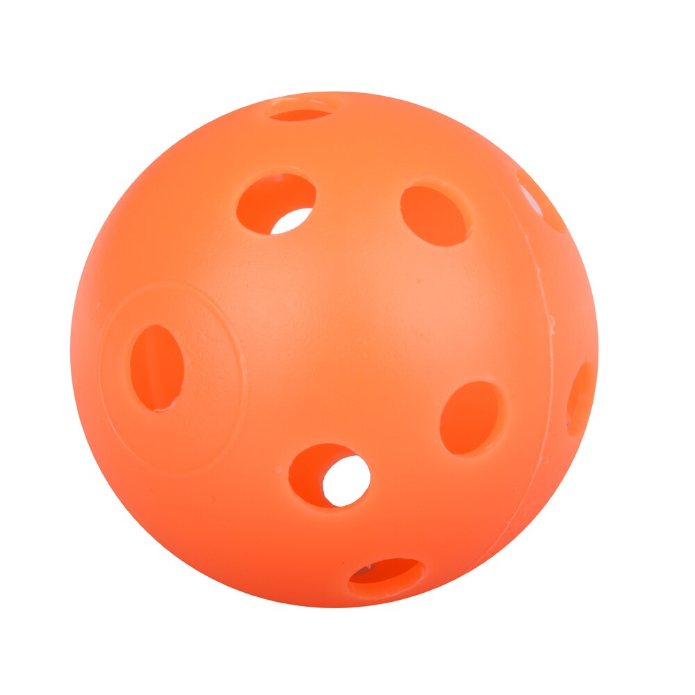 Pallina da golf vuota in plastica da 50 pezzi con sfera da golf vuota pratica accessori per la pratica del golf interno pallina da golf resistente leggera: Arancione