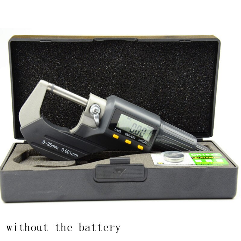0-25Mm Micron Digital Outside Micrometer Electronic Micrometer Gauge 0.001Mm Digital Gauge Measuring Tools