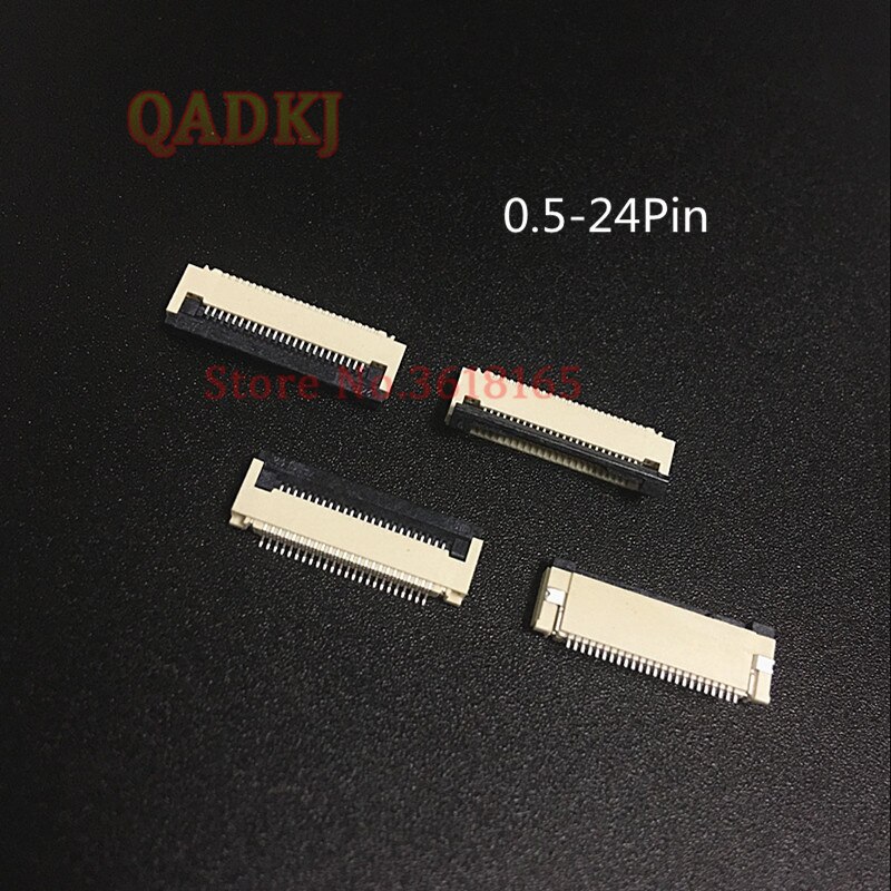 20 piezas FFC/FPC conector de 0,5mm 4 Pin 5 5 5 6 6 7 8 10 12 14 16 18 20 22 24 26 18 30 P contacto ángulo recto SMD/SMT ZIF