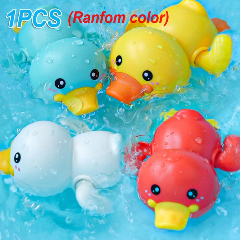 Baby Bath Toys Spray Water Shower Swim Pool Bathing Electric Whale Bath Ball with Light Music LED Light Toys for Kids: 1pcs duck