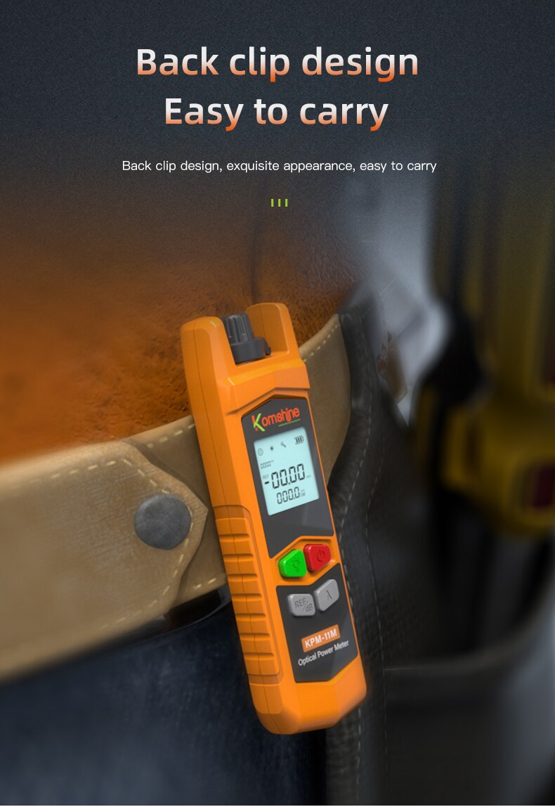 KPM-11M Komshine Fiber Optical Power Meter Mini OPM Medidor de potência PT Support FC/SC/ST interface Free Ship