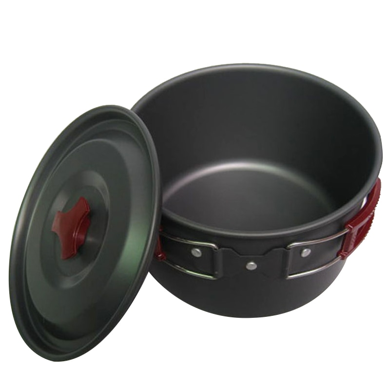 3l 19*11cm aluminiumslegering udendørs camping gryde camping køkkengrej picnic retter bærbar enkelt pande gryde udendørs service vandreture