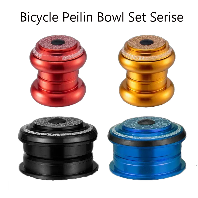 MTB Bicycle Headset 28.6mm Threadless Straight Tube Fork CNC 1-1/8" 34MM Sealed Bearing 44MM Semi-integrated Headset