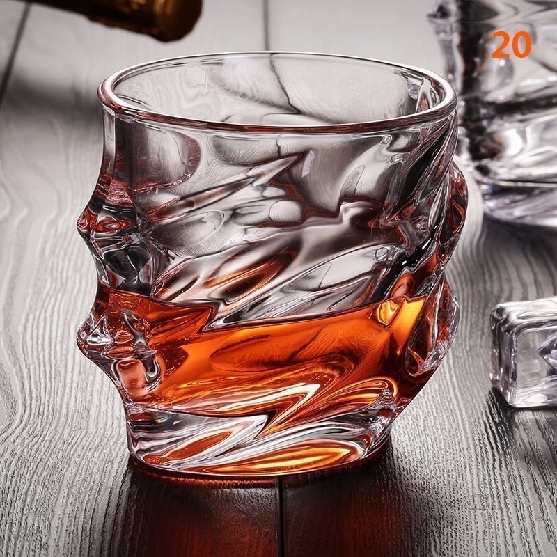 1 st gamla virvelvind whiskyglas tumblers för scotch bourbon kristallglas blyfritt ultra-klarhet glas epacket