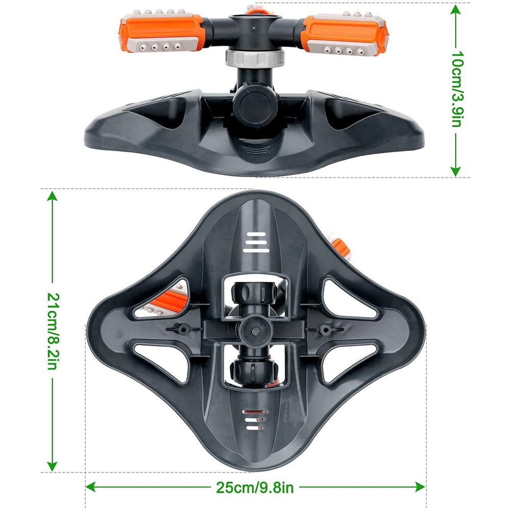 Garden Lawn Sprinkler 360 Degree Automatic Rotating Garden Irrigation Sprinklers Lawn Water Sprinklers System