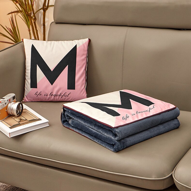 2 w 1 koral polarny ełk składana kołdra patchworkowa koc przenośny składany kwadratowy Dom gabinet samochód rzuć poduszka strąk plecy: 3