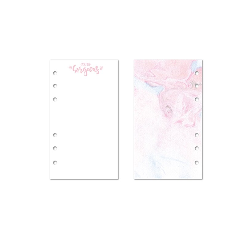 Lovedoki-papier de recharge pour agenda, planificateur coréen Dokibook, 6 trous, feuilles amples, en spirale, accessoires pour cahiers: A6 xuancai