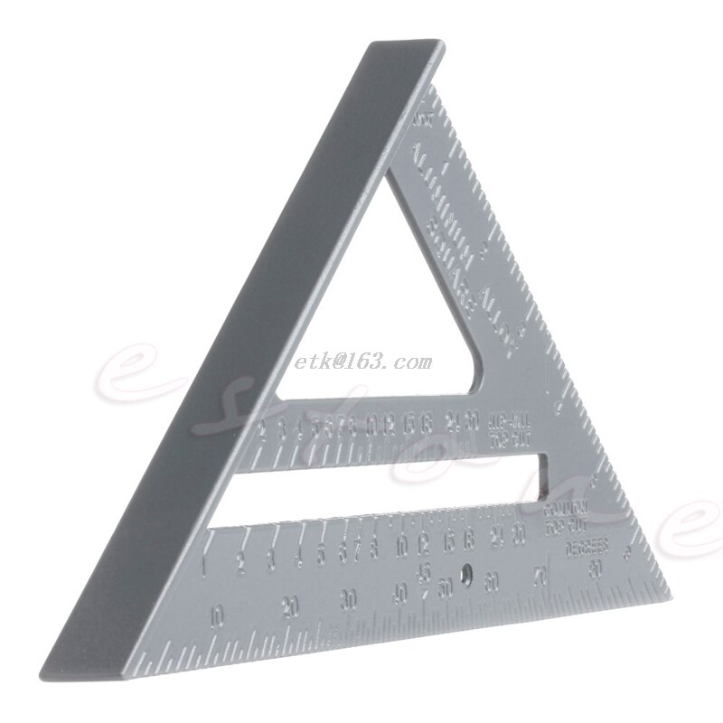 Aluminum Alloy Speed Square Protractor Miter Framing Measurement For Carpenter