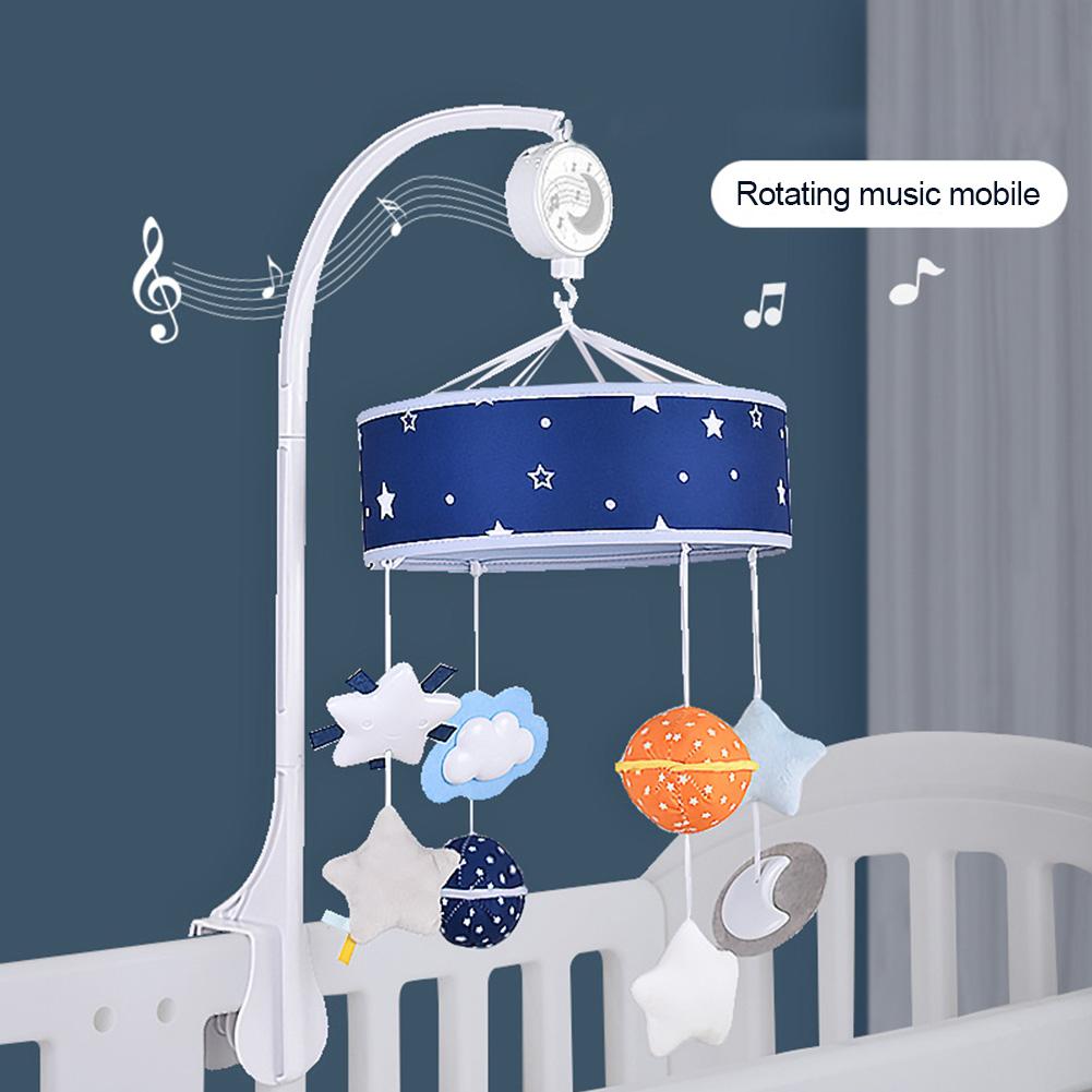 Baby Speelgoed 0-24 Maanden Muzikale Wieg Mobiele Bed Bel Carrousel Rammelaars Roterende Beugel Giraffe Houder Wind-Up muziekdoos Voor Baby