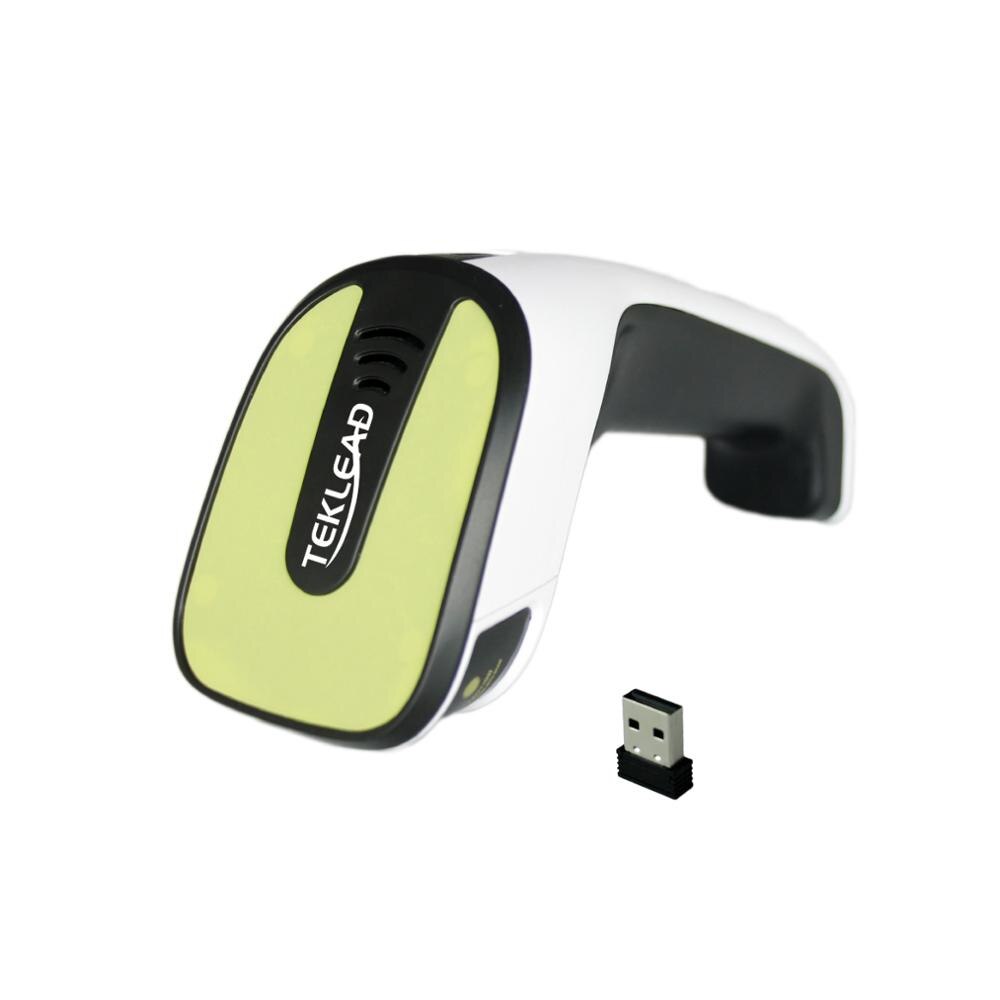 TEKLEAD CCD Bluetooth 2.4GHz Draadloze USB Wired 3 in 1 Barcode Scanner 2500dpi voor Windows, ios, android: 2.4G Bluetooth CCD