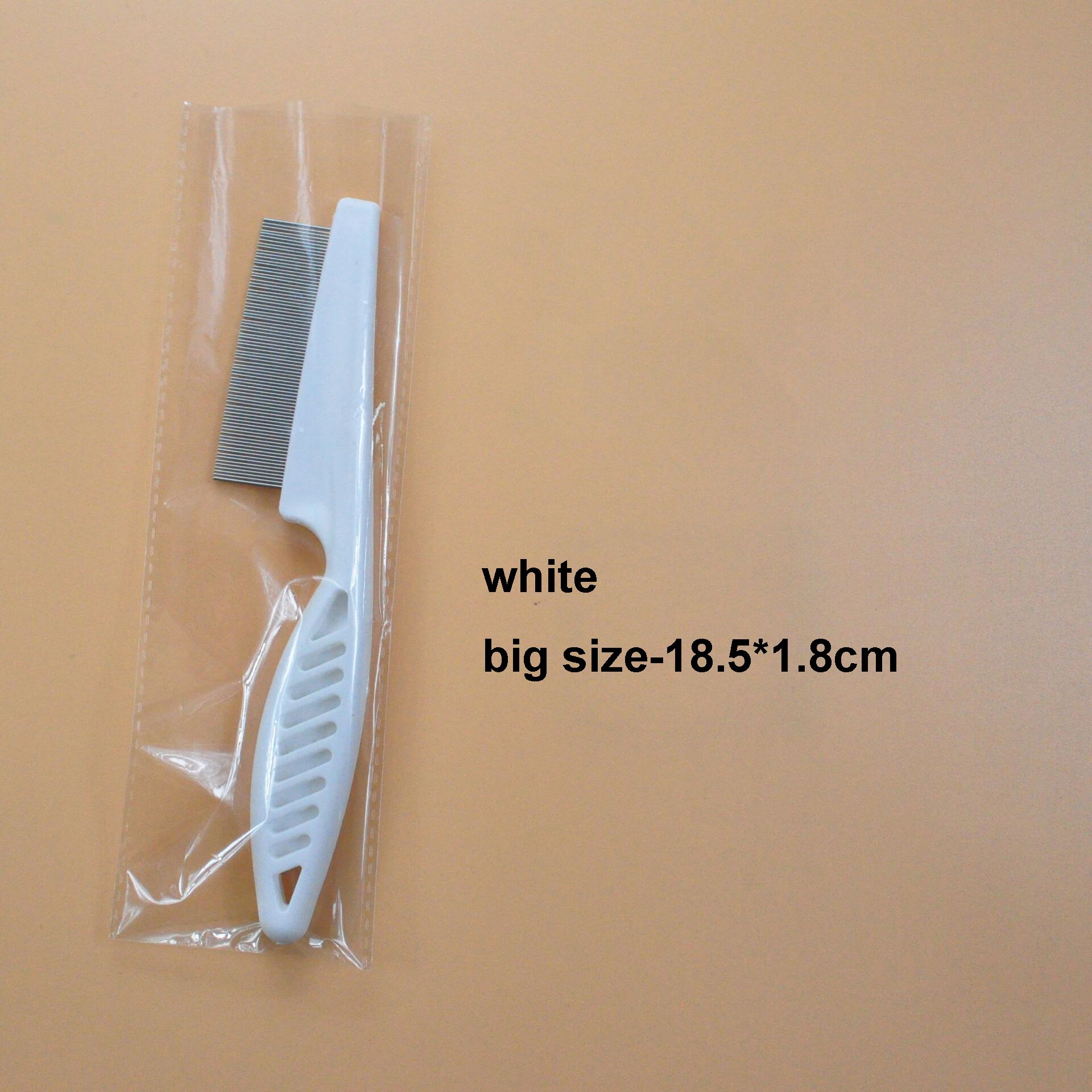 Pet Grooming Comb Dog Cat Hair Fur Shedding Trimmer Grooming Rake Comb Gilling Cleaning Tool Removal Brush Slicker Accessories: big size white