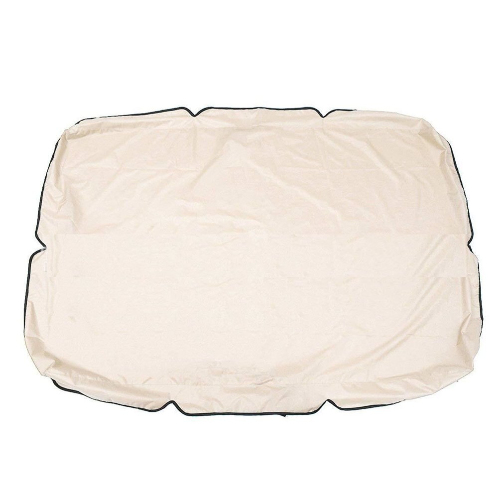 Garden courtyard swing sunshade roof cover Swing ceiling cover 190T polyester Outdoor swing ceiling cover: Beige164 114 15cm